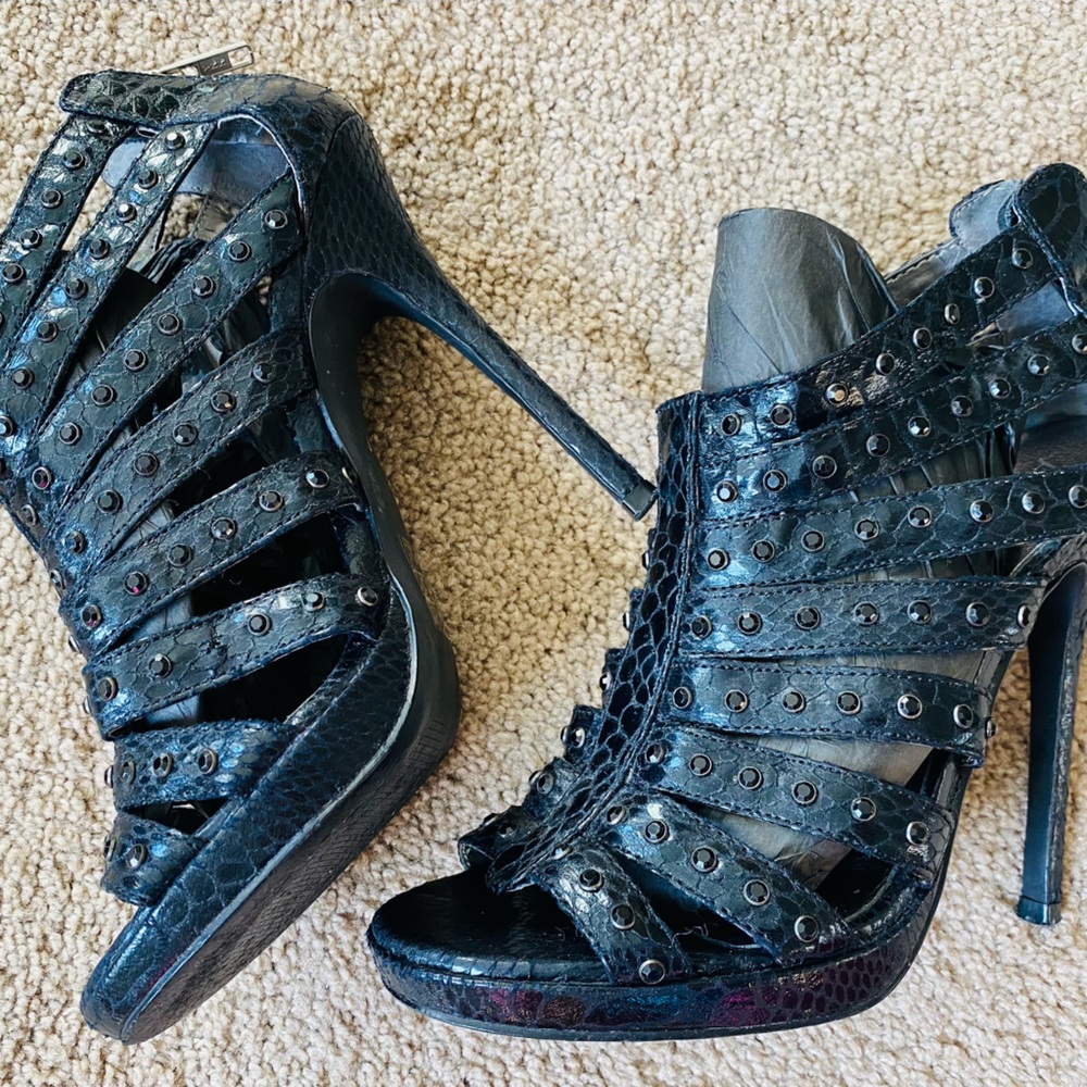 Aldo Black Studded High Heels